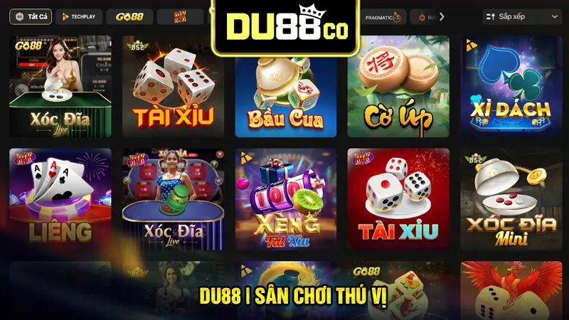 Các tựa game thú vị không thể bỏ lỡ tại DU88